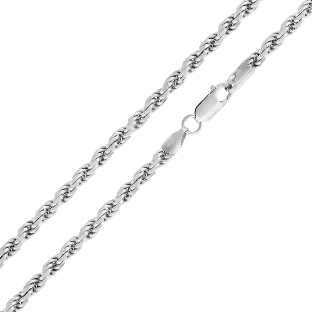 Silver Chain - Rope Chain 6 MM