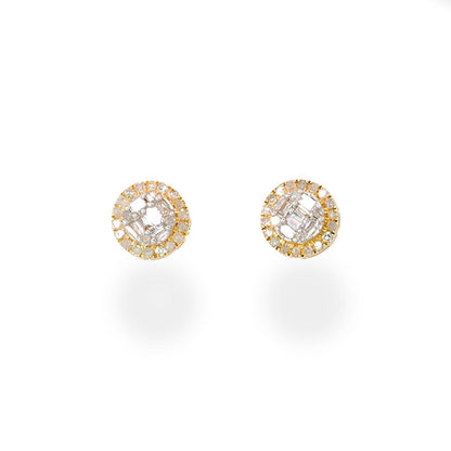 Diamond Stud Earrings in 10K Gold