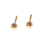 Timeless Elegance: 14K Gold Ball Stud Earrings