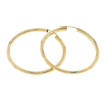 Round Endless Hoop Earrings | Kids Ladies Child | 14K Gold