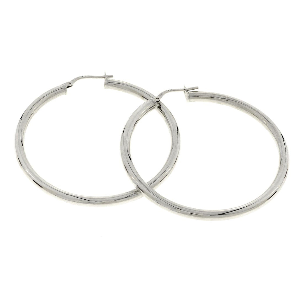 Round Hoop Earrings | Kids Ladies Child | 14K Gold - Fantastic Jewelry NYC