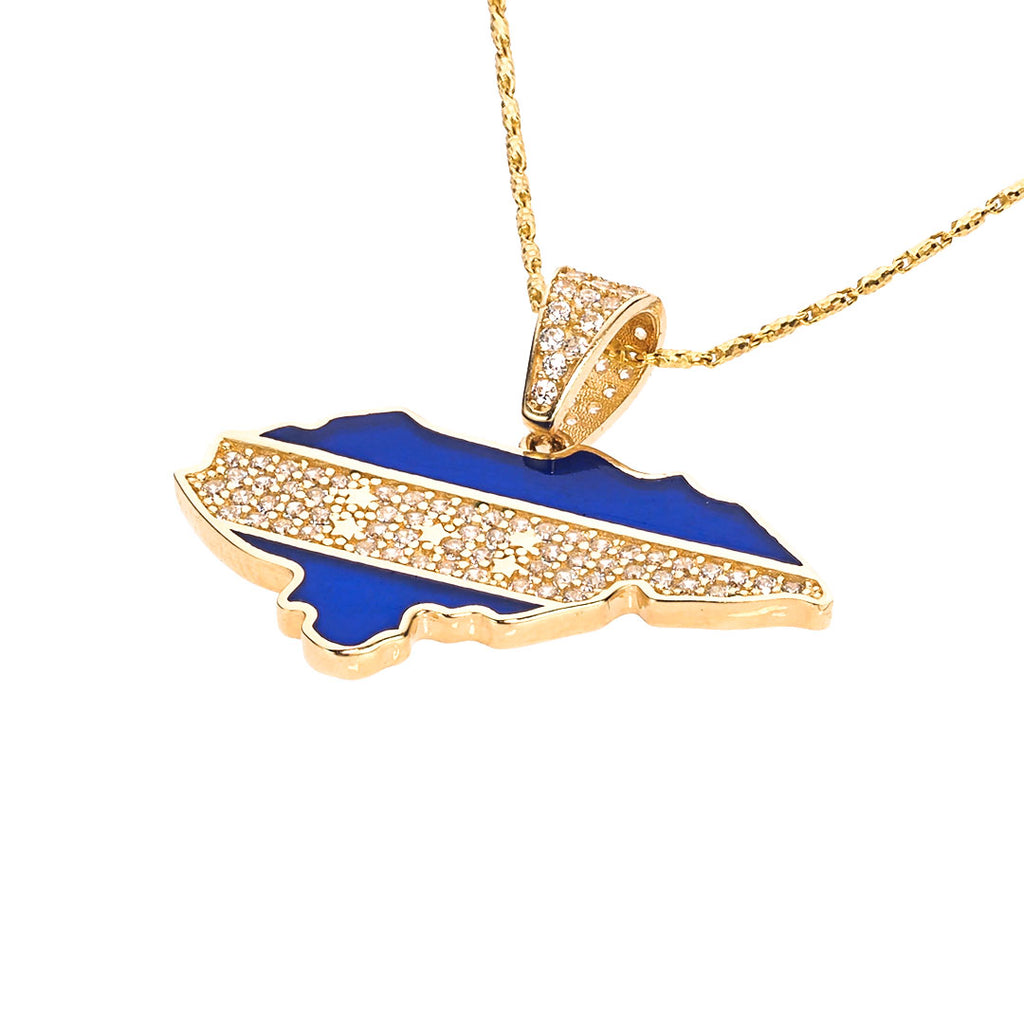 Honduras Map-Flag Pendant