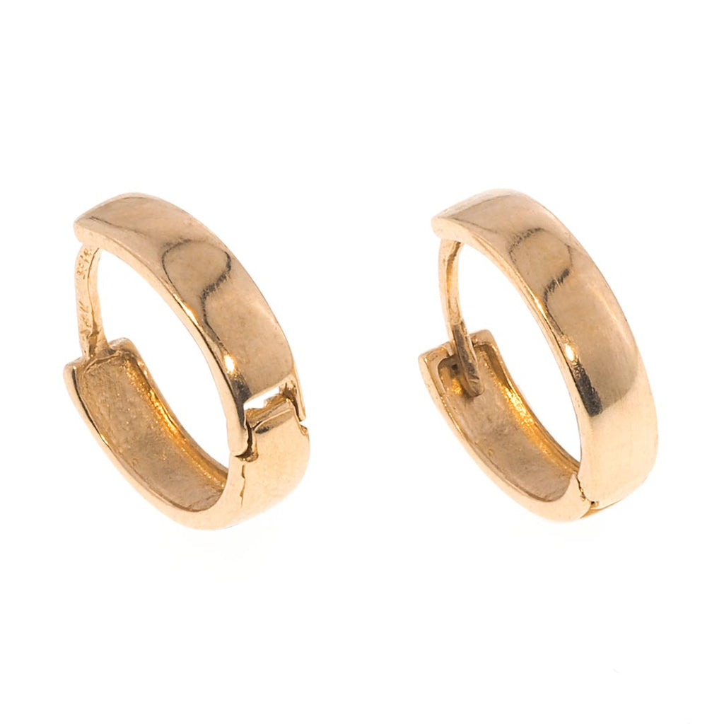 Basics Huggie Hoop Earrings 14K Gold