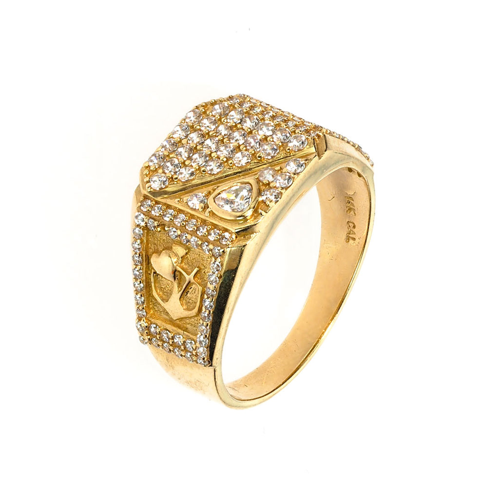 Men's Square Signet Pinky Ring