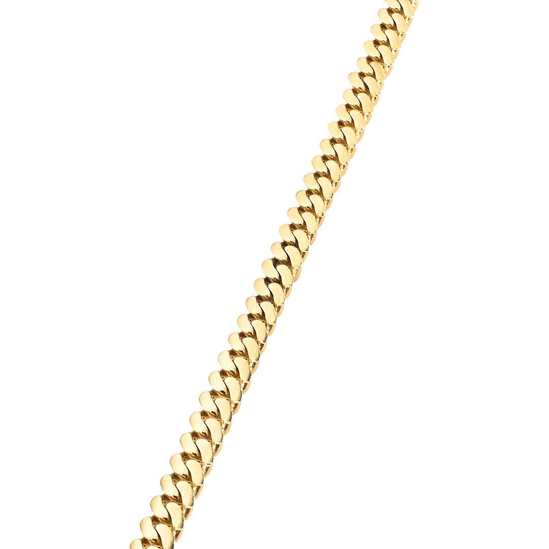 Solid gold deals cuban link anklet