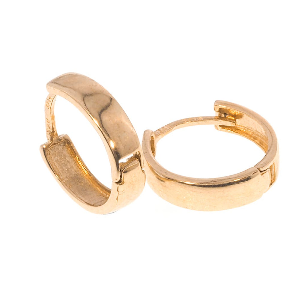 Basics Huggie Hoop Earrings 14K Gold