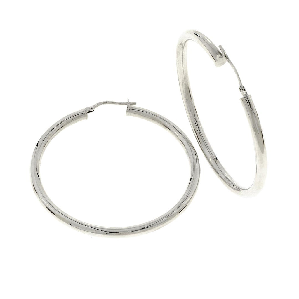 Round Hoop Earrings | Kids Ladies Child | 14K Gold - Fantastic Jewelry NYC