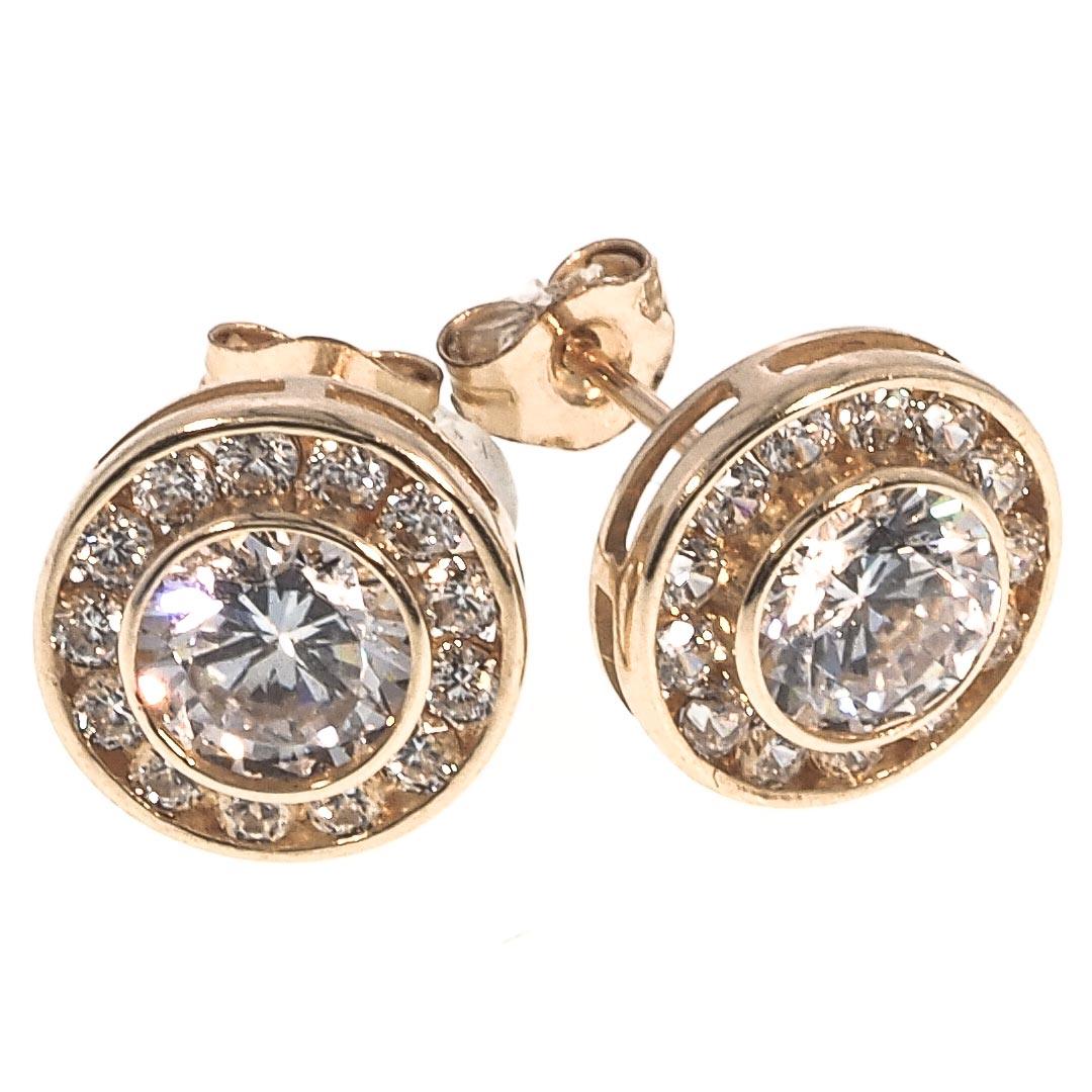 Stud Earrings in 14K Gold