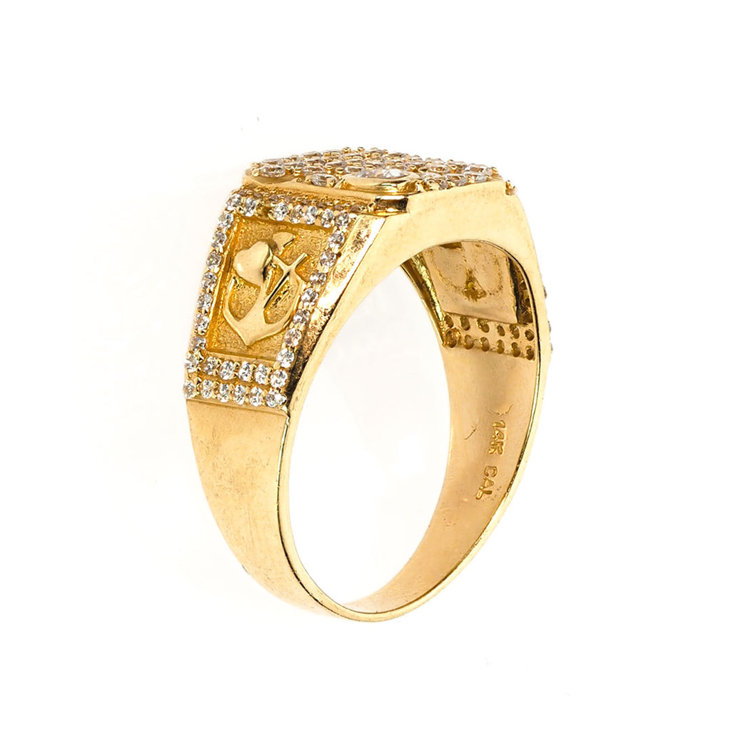 Men's Square Signet Pinky Ring