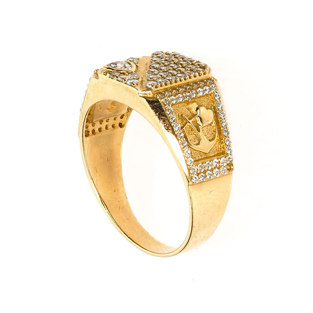 Men's Square Signet Pinky Ring