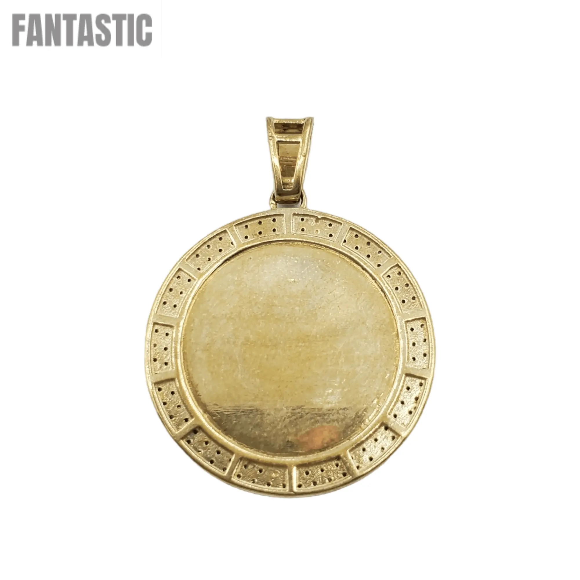 10k Gold Diamond Crown Pendant #19856 - Fantastic Jewelry NYC LLC