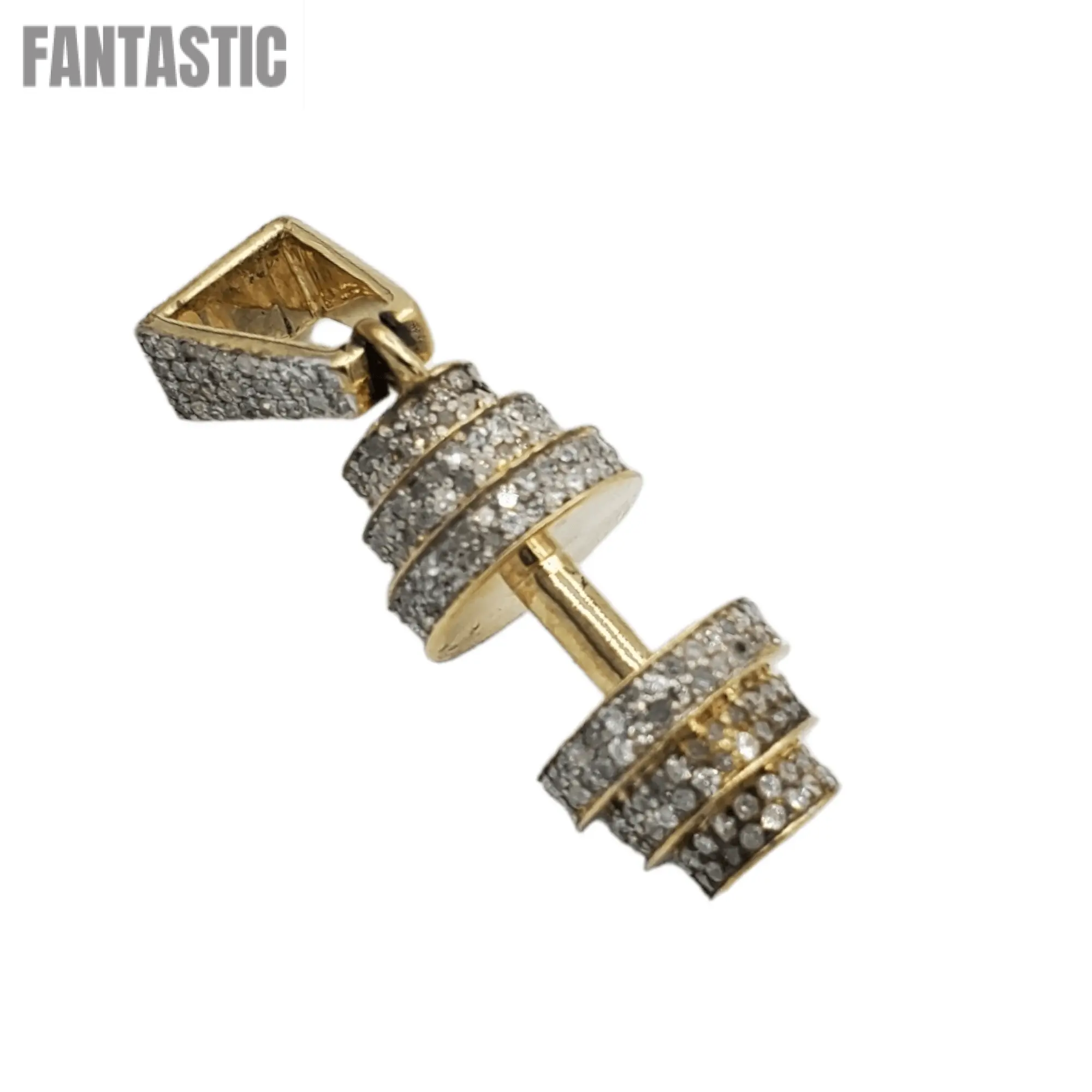 10k Gold Diamond Weight Pendant #21440 - Fantastic Jewelry NYC LLC