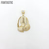 14K Gold- DJ Set Pendant