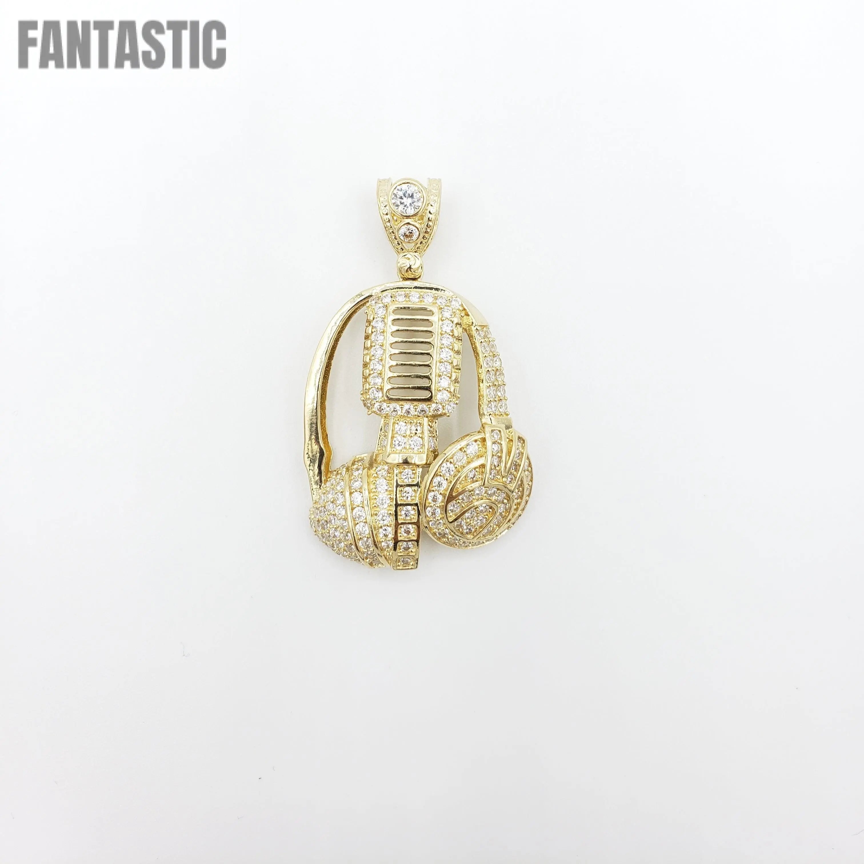 14K Gold- DJ Set Pendant Fantastic Jewelry NYC