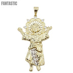 14K Gold- Divino Niño CZ Trim Pendant Fantastic Jewelry NYC