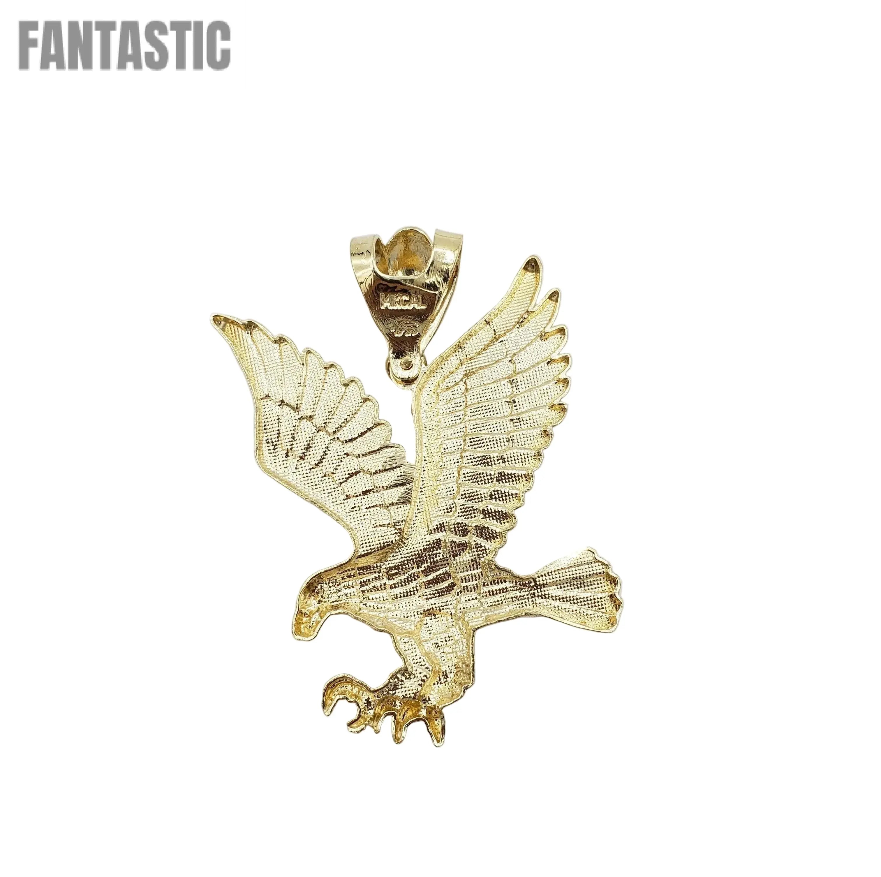 14K Gold- Eagle Pendant (All Gold) Fantastic Jewelry NYC