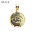 Colgante de oro de 14 quilates con ojo turco