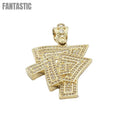 14K Gold- Lucky 7 Pendant