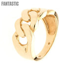 14K gold men's Cuban Link ring