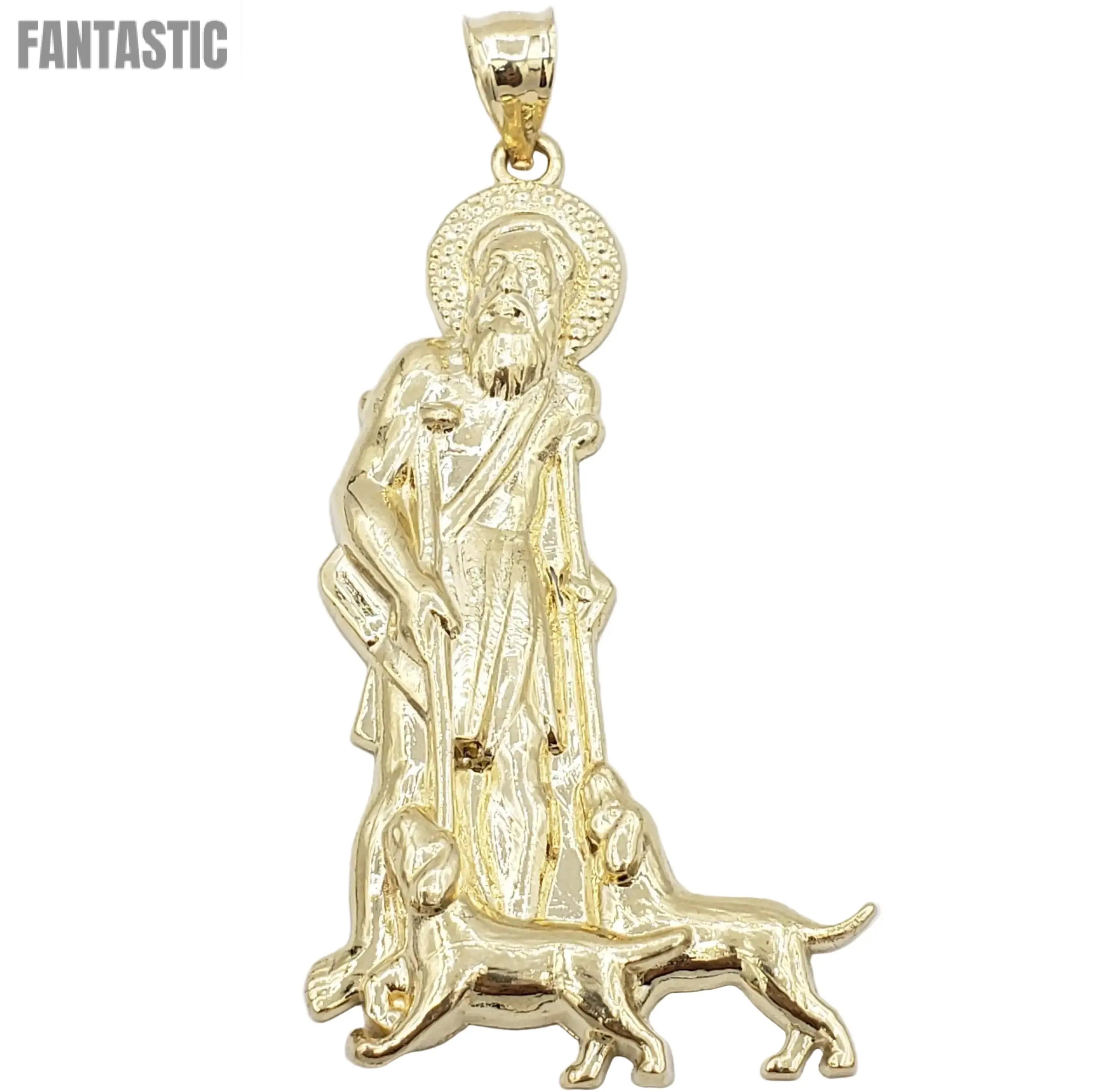 14K Gold- Saint Lazarus Pendant Fantastic Jewelry NYC
