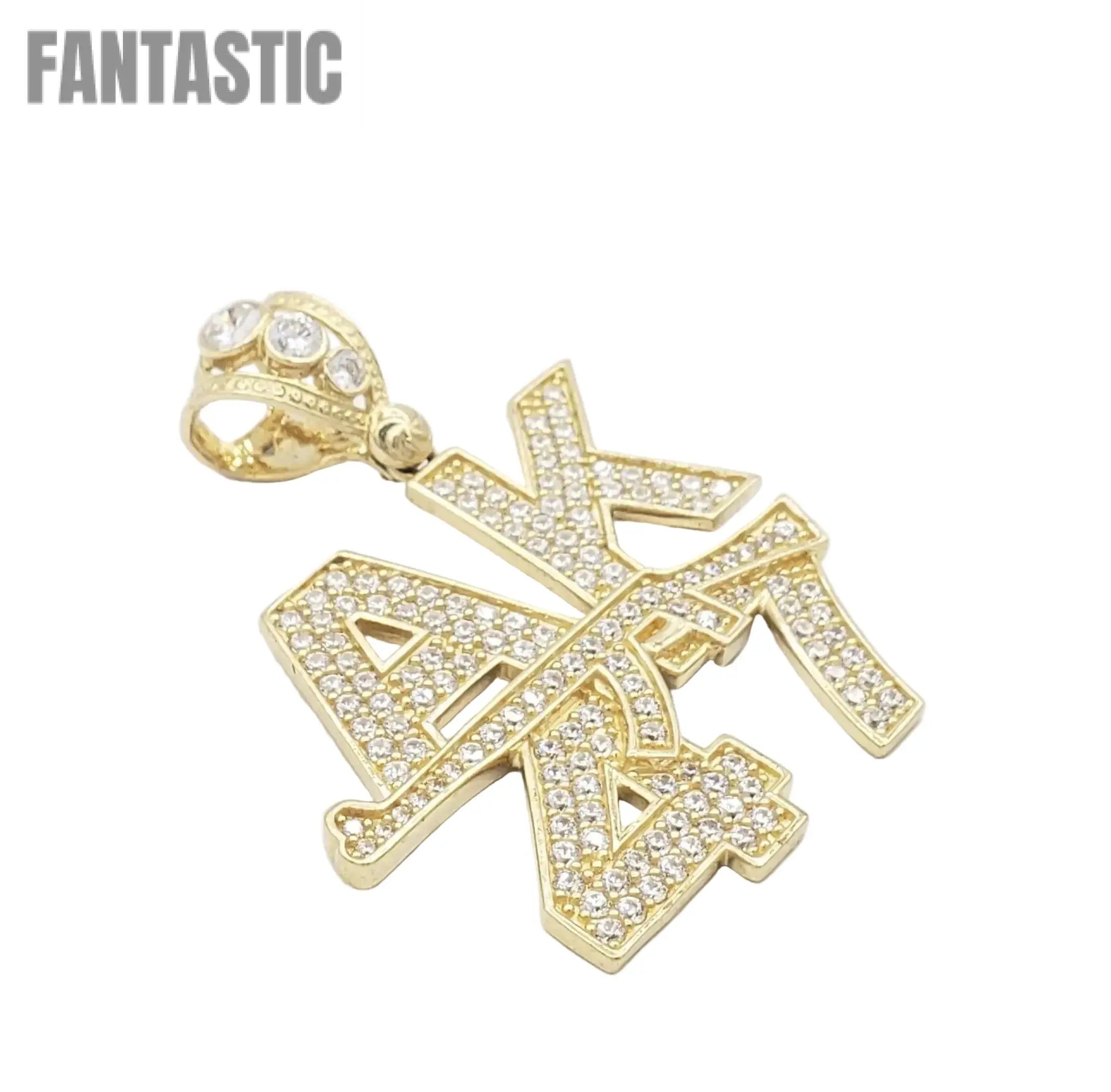 14K Gold- "AK47" Pendant Fantastic Jewelry NYC