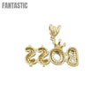 Colgante "BOSS" de oro de 14 quilates