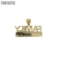 Colgante grabable "FAMILY" de oro de 14 quilates