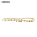 Pulsera de tenis con diamantes de 3,4 mm y 14k #24592