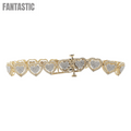 Pulsera de Corazón de Diamantes 14k 8.0mm #25047