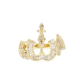 Anillo de oro de 14k con diamantes "Baguette Allah" de .92 quilates #24227