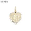 Corazón de diamante baguette de 14k con 2,87 quilates de diamantes #21962