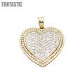 Corazón de diamantes baguette de 14k con 4,23 quilates de diamantes #21959