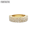 Anillo de oro de 14k con diamantes talla baguette y 1,87 quilates de diamantes #20653
