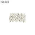 14k Cuban Diamond Ring With 2.53 Carats Of Diamonds #16677