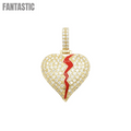 Corazón Roto de Diamantes de 14k con 2.64 Quilates de Diamantes #21686