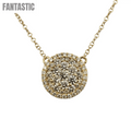 14k Diamond Circle Pendant #27254