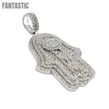 Hamsa de oro de 14k con 3.65 quilates de diamantes #8813