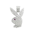 Colgante de Conejo de Oro de 14k con 1.89 Quilates de Diamantes #23518