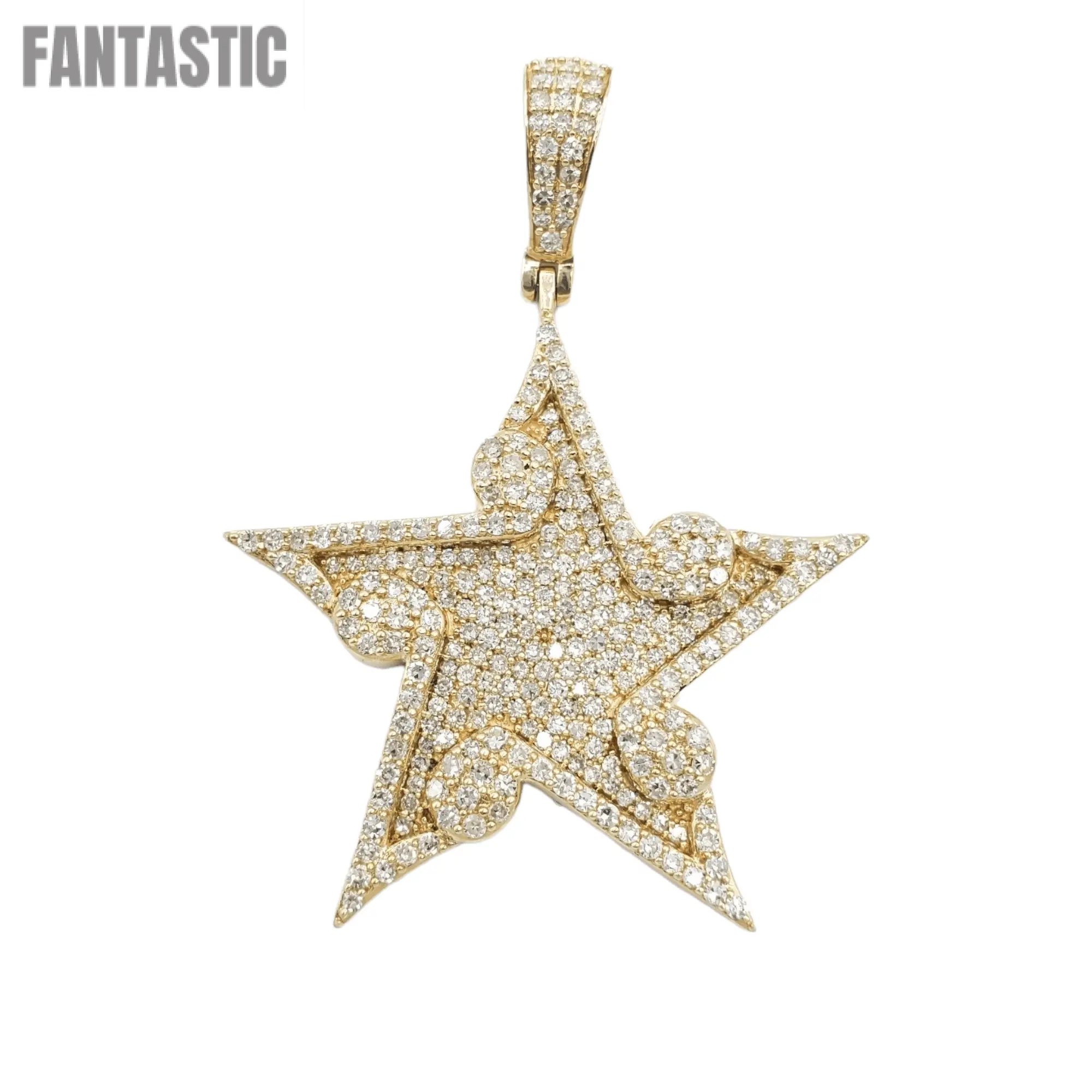 14k Diamond Star With 2.01 Carats Of Diamonds #22695 - Fantastic Jewelry NYC LLC