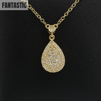 14k Diamond Tear Drop  #27255 - Fantastic Jewelry NYC LLC