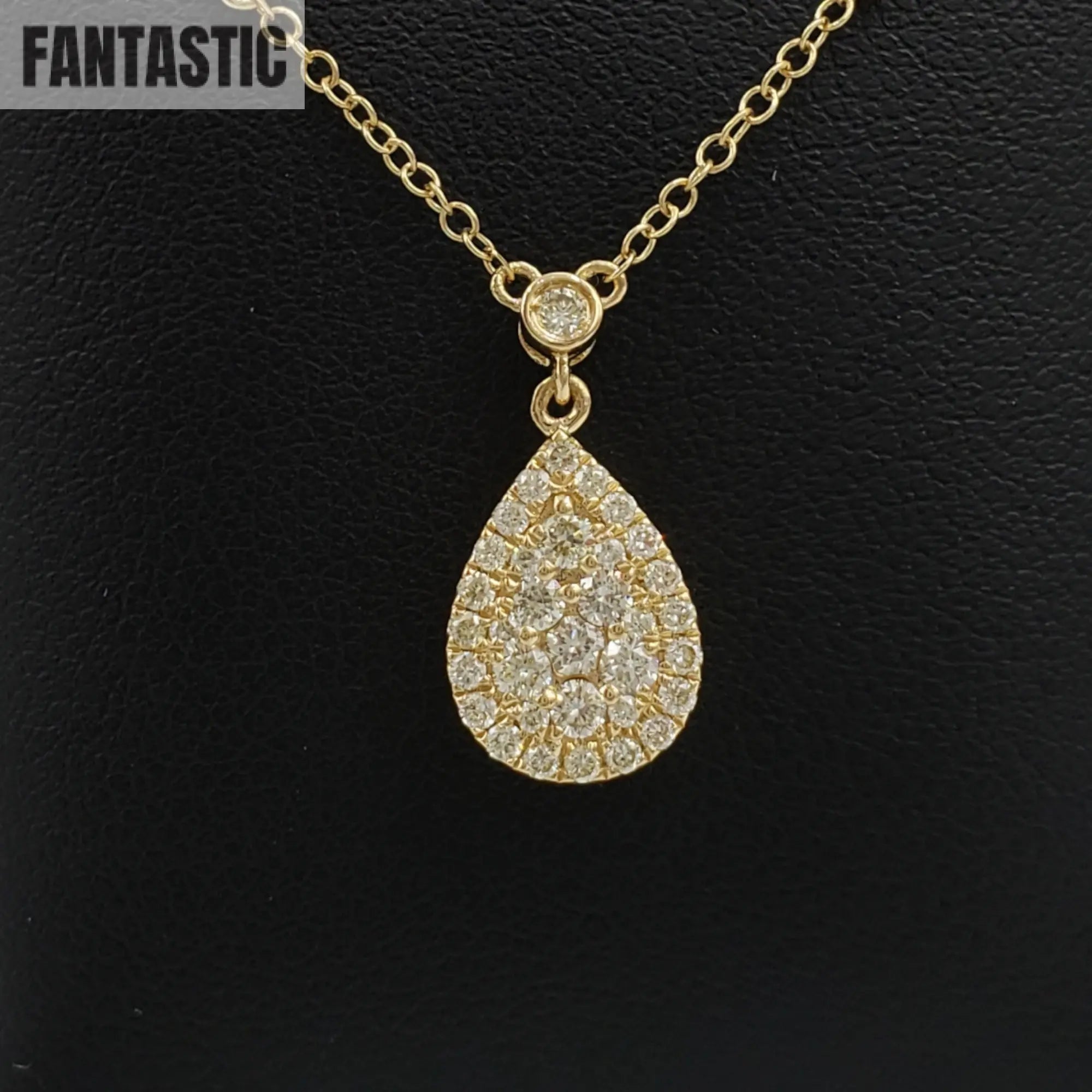 14k Diamond Tear Drop  #27255 - Fantastic Jewelry NYC LLC