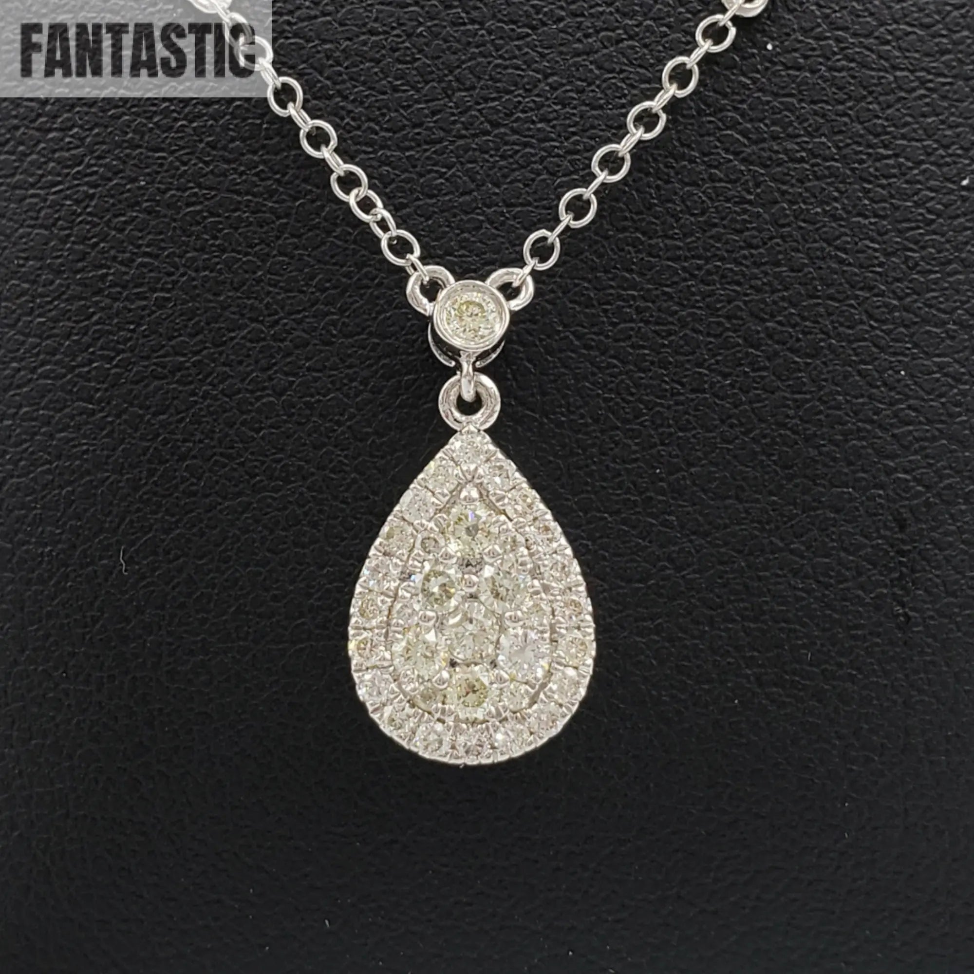 14k Diamond Tear Drop  #27255 - Fantastic Jewelry NYC LLC