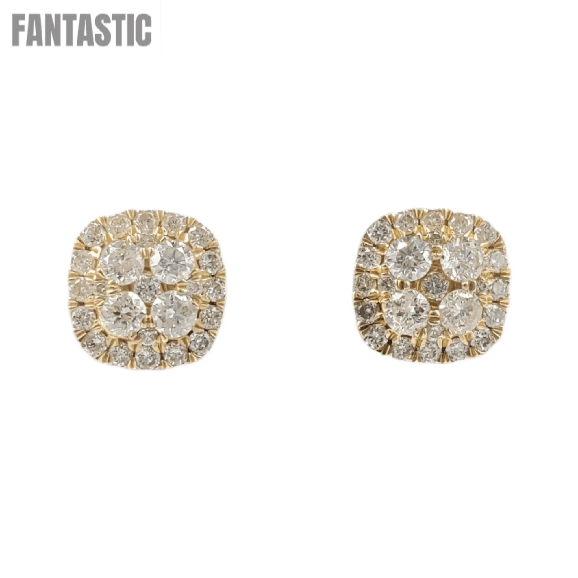 14k Gold Diamond Earrings #10553 - Fantastic Jewelry NYC LLC