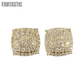 14K Gold Diamond Earrings #9666