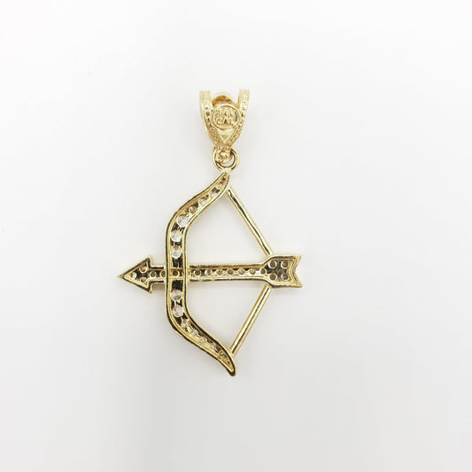 14K Gold- Crossbow Pendant