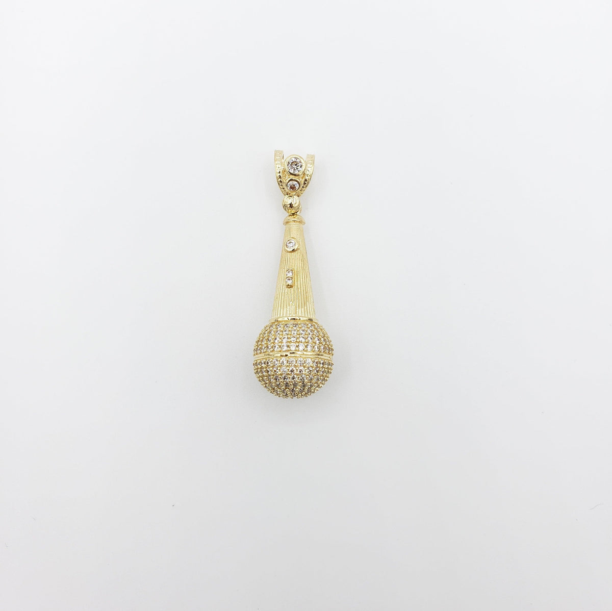 14K Gold- Microphone Pendant Fantastic Jewelry NYC