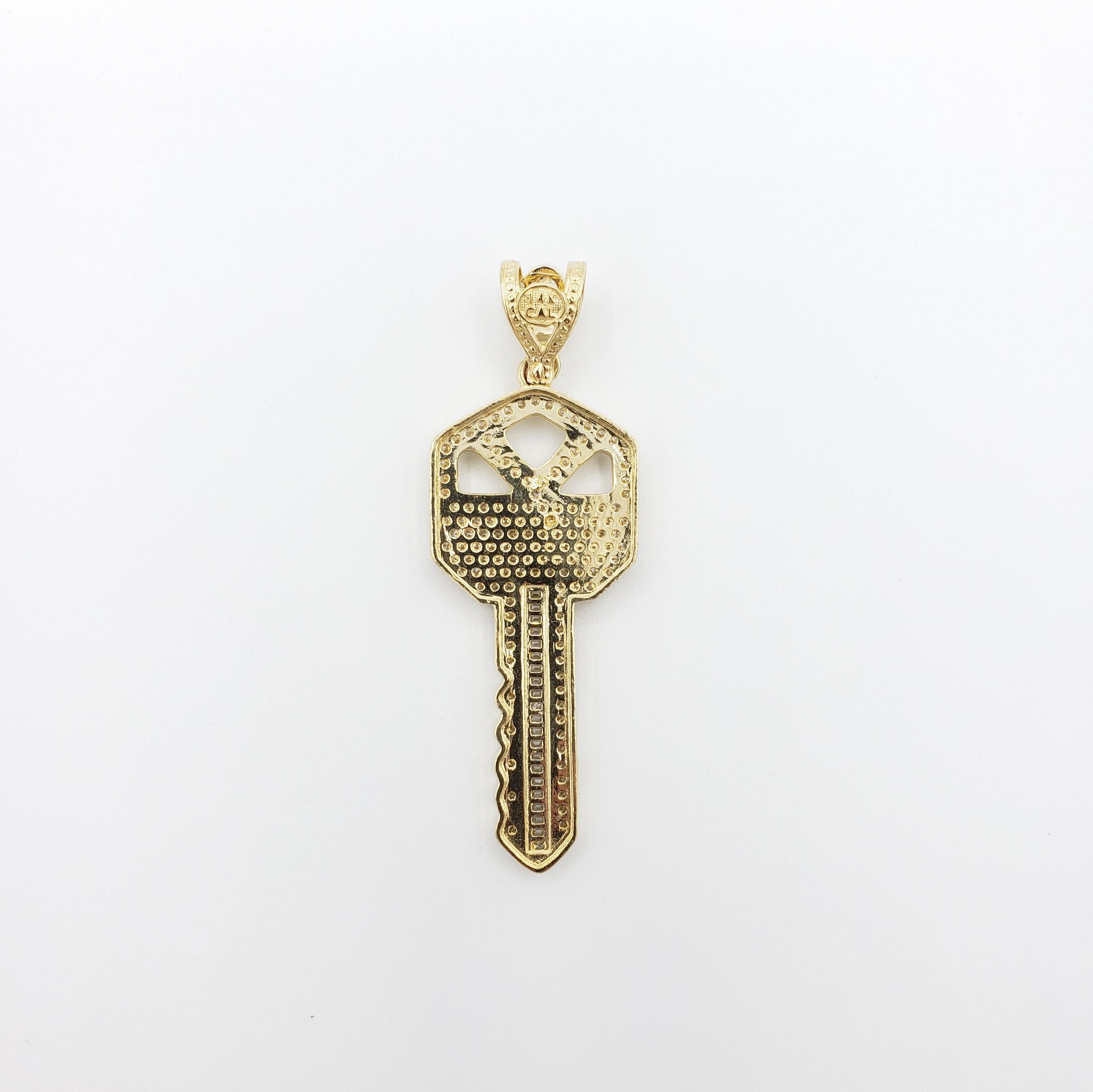 14K Gold- Key Pendant Fantastic Jewelry NYC