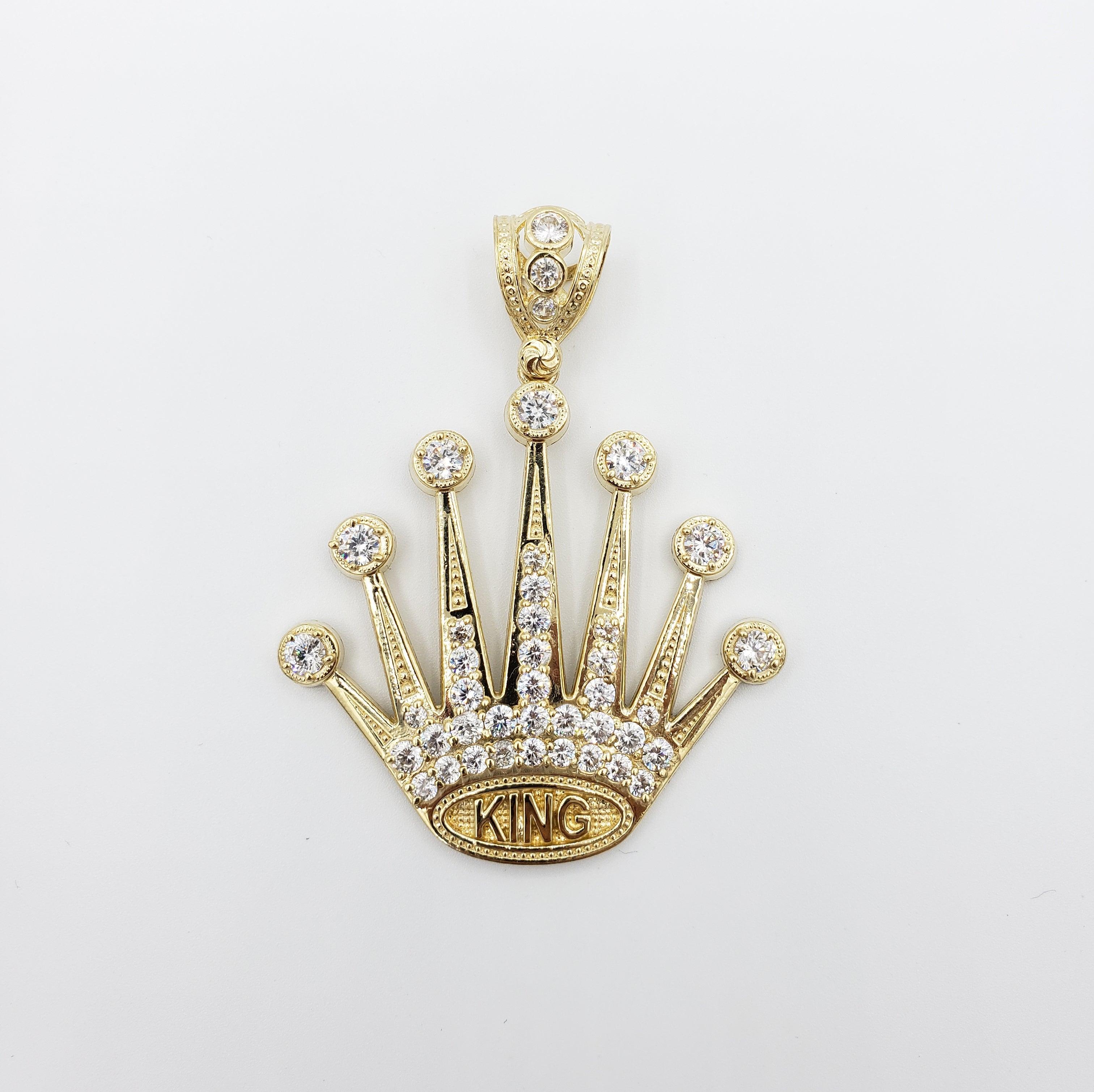 14K Gold- "King" Crown Fantastic Jewelry NYC
