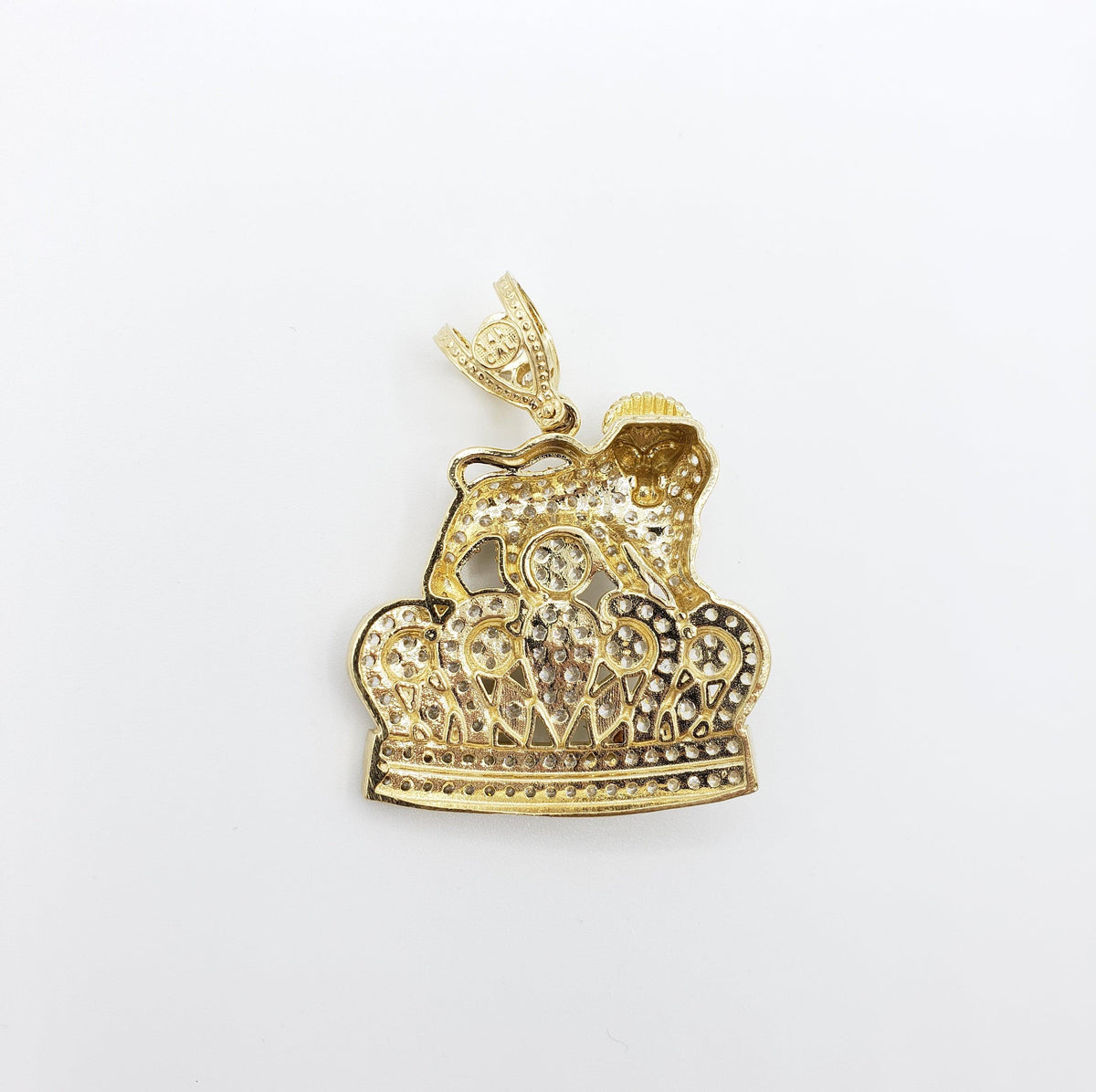 14K Gold- Lion Crown Pendant Fantastic Jewelry NYC