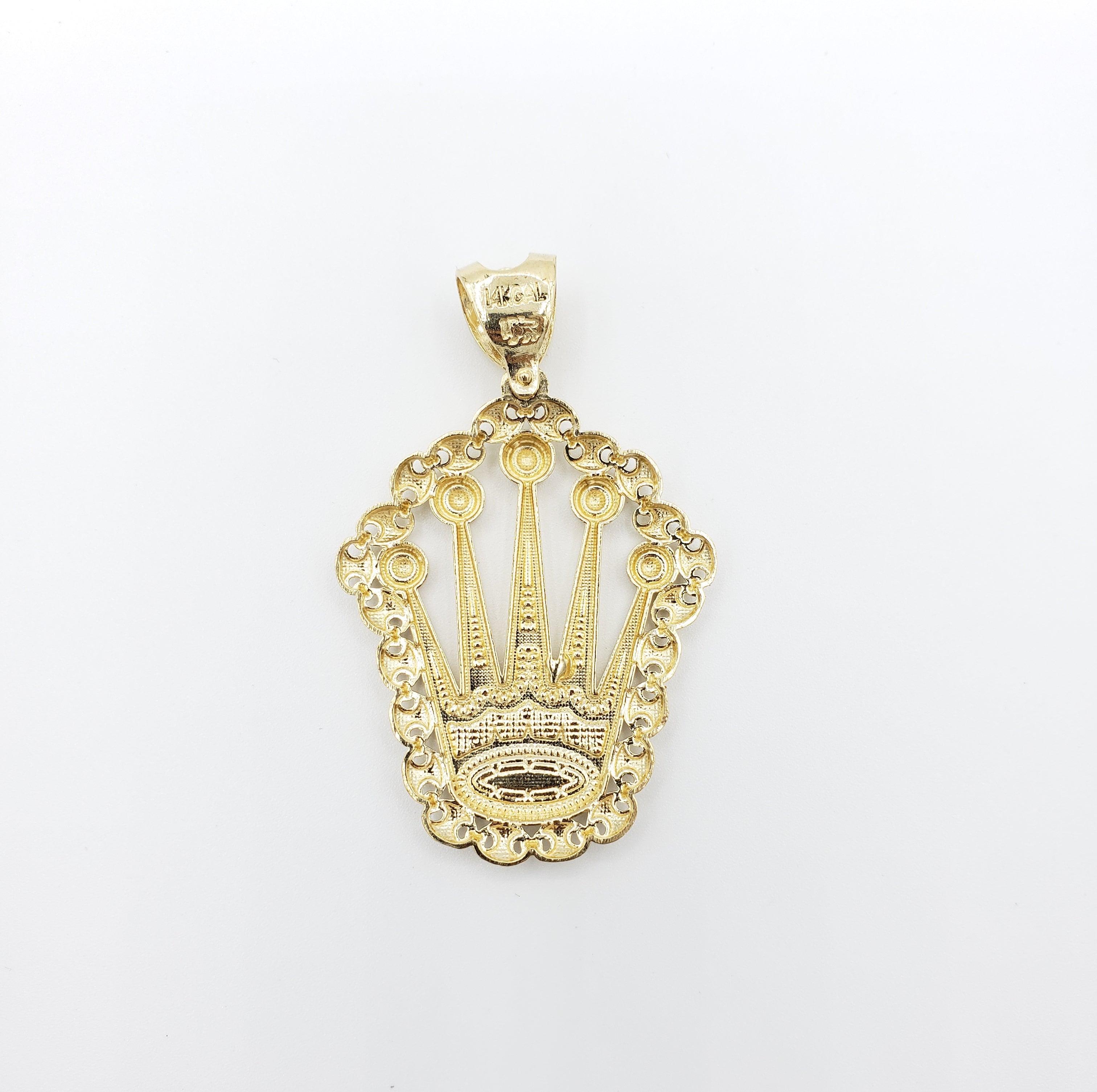 14K Gold- King Crown with Mariner Trim Fantastic Jewelry NYC